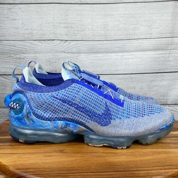 Nike Air VaporMax 2020 Flyknit Stone Blue Men’s Shoe CT1823-400 Sneaker Size 15 - Picture 4 of 12